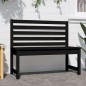 vidaXL Gartenbank Schwarz 109 cm Massivholz Kiefer vidaXL Gartenbank Schwarz 109 cm Massivholz Kiefer