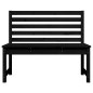 vidaXL Gartenbank Schwarz 109 cm Massivholz Kiefer vidaXL Gartenbank Schwarz 109 cm Massivholz Kiefer