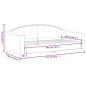 vidaXL Tagesbett Dunkelgrau 90x190 cm Stoff vidaXL Tagesbett Dunkelgrau 90x190 cm Stoff