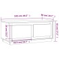 vidaXL Couchtisch Räuchereiche 102x50x44 cm Holzwerkstoff vidaXL Couchtisch Räuchereiche 102x50x44 cm Holzwerkstoff