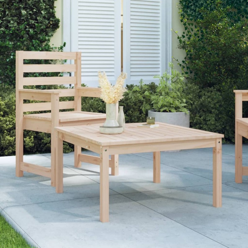 vidaXL Gartentisch 82,5x82,5x45 cm Massivholz Kiefer vidaXL Gartentisch 82,5x82,5x45 cm Massivholz Kiefer