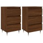 vidaXL Nachttische 2 Stk. Braun Eichen-Optik 40x35x69 cm Holzwerkstoff vidaXL Nachttische 2 Stk. Braun Eichen-Optik 40x35x69 cm Holzwerkstoff