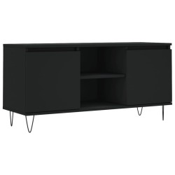 vidaXL TV-Schrank Schwarz 104x35x50 cm Holzwerkstoff
