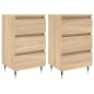 vidaXL Nachttische 2 Stk. Sonoma-Eiche 40x35x69 cm Holzwerkstoff vidaXL Nachttische 2 Stk. Sonoma-Eiche 40x35x69 cm Holzwerkstoff