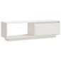 vidaXL TV-Schrank Weiß 110x30x33,5 cm Massivholz Kiefer vidaXL TV-Schrank Weiß 110x30x33,5 cm Massivholz Kiefer