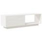 vidaXL TV-Schrank Weiß 110x30x33,5 cm Massivholz Kiefer vidaXL TV-Schrank Weiß 110x30x33,5 cm Massivholz Kiefer