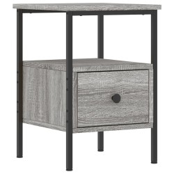 vidaXL Nachttisch Grau Sonoma-Eiche 34x36x50 cm Holzwerkstoff