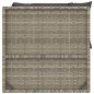 2-tlg. Garten-Lounge-Set mit Kissen Grau Poly Rattan 2-tlg. Garten-Lounge-Set mit Kissen Grau Poly Rattan