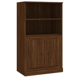 vidaXL Highboard Braun Eichen-Optik 60x35,5x103,5 cm Holzwerkstoff