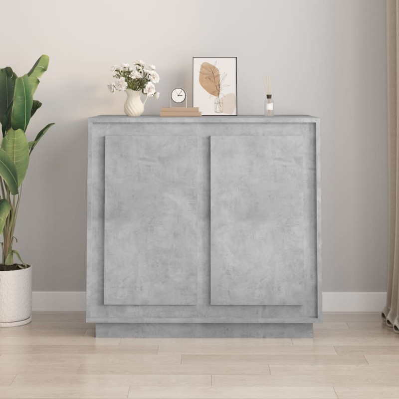 vidaXL Sideboard Betongrau 80x34x75 cm Holzwerkstoff vidaXL Sideboard Betongrau 80x34x75 cm Holzwerkstoff