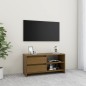 vidaXL TV-Schrank Honigbraun 80x31x39 cm Massivholz Kiefer vidaXL TV-Schrank Honigbraun 80x31x39 cm Massivholz Kiefer