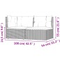 2-tlg. Garten-Lounge-Set mit Kissen Grau Poly Rattan 2-tlg. Garten-Lounge-Set mit Kissen Grau Poly Rattan