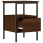 vidaXL Nachttisch Braun Eichen-Optik 34x36x50 cm Holzwerkstoff vidaXL Nachttisch Braun Eichen-Optik 34x36x50 cm Holzwerkstoff