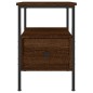 vidaXL Nachttisch Braun Eichen-Optik 34x36x50 cm Holzwerkstoff vidaXL Nachttisch Braun Eichen-Optik 34x36x50 cm Holzwerkstoff