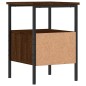 vidaXL Nachttisch Braun Eichen-Optik 34x36x50 cm Holzwerkstoff vidaXL Nachttisch Braun Eichen-Optik 34x36x50 cm Holzwerkstoff