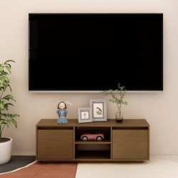 vidaXL TV-Schrank Honigbraun 110x30x40 cm Massivholz Kiefer