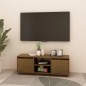 vidaXL TV-Schrank Honigbraun 110x30x40 cm Massivholz Kiefer vidaXL TV-Schrank Honigbraun 110x30x40 cm Massivholz Kiefer