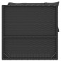 3-tlg. Garten-Lounge-Set mit Kissen Schwarz Poly Rattan 3-tlg. Garten-Lounge-Set mit Kissen Schwarz Poly Rattan