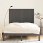 vidaXL Wand-Kopfteil Grau 146,5x3x110 cm Massivholz Kiefer