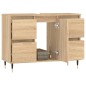 vidaXL Badschrank Sonoma-Eiche 80x33x60 cm Holzwerkstoff vidaXL Badschrank Sonoma-Eiche 80x33x60 cm Holzwerkstoff