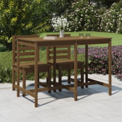 vidaXL Gartentisch Honigbraun 159,5x82,5x110 cm Massivholz Kiefer