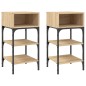 vidaXL Nachttische 2 Stk. Sonoma-Eiche 35x34,5x70 cm Holzwerkstoff vidaXL Nachttische 2 Stk. Sonoma-Eiche 35x34,5x70 cm Holzwerkstoff