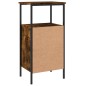 vidaXL Nachttisch Räuchereiche 41x31x80 cm Holzwerkstoff vidaXL Nachttisch Räuchereiche 41x31x80 cm Holzwerkstoff