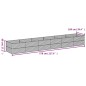vidaXL Hochbeet 578x100x69 cm Cortenstahl vidaXL Hochbeet 578x100x69 cm Cortenstahl