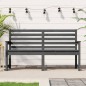 vidaXL Gartenbank Grau 159,5x48x91,5 cm Massivholz Kiefer vidaXL Gartenbank Grau 159,5x48x91,5 cm Massivholz Kiefer