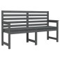 vidaXL Gartenbank Grau 159,5x48x91,5 cm Massivholz Kiefer vidaXL Gartenbank Grau 159,5x48x91,5 cm Massivholz Kiefer