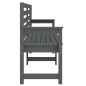 vidaXL Gartenbank Grau 159,5x48x91,5 cm Massivholz Kiefer vidaXL Gartenbank Grau 159,5x48x91,5 cm Massivholz Kiefer