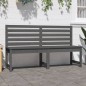 vidaXL Gartenbank Grau 157,5 cm Massivholz Kiefer vidaXL Gartenbank Grau 157,5 cm Massivholz Kiefer