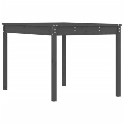 vidaXL Gartentisch Grau 121x82,5x76 cm Massivholz Kiefer