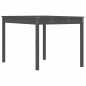 vidaXL Gartentisch Grau 121x82,5x76 cm Massivholz Kiefer vidaXL Gartentisch Grau 121x82,5x76 cm Massivholz Kiefer