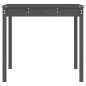 vidaXL Gartentisch Grau 121x82,5x76 cm Massivholz Kiefer vidaXL Gartentisch Grau 121x82,5x76 cm Massivholz Kiefer