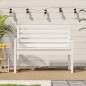 vidaXL Gartenbank Weiß 109x48x91,5 cm Massivholz Kiefer vidaXL Gartenbank Weiß 109x48x91,5 cm Massivholz Kiefer