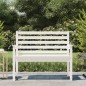 vidaXL Gartenbank Weiß 109x48x91,5 cm Massivholz Kiefer vidaXL Gartenbank Weiß 109x48x91,5 cm Massivholz Kiefer