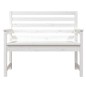 vidaXL Gartenbank Weiß 109x48x91,5 cm Massivholz Kiefer vidaXL Gartenbank Weiß 109x48x91,5 cm Massivholz Kiefer