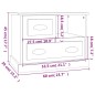 vidaXL Nachttisch Schwarz 60x39x45 cm vidaXL Nachttisch Schwarz 60x39x45 cm