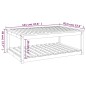 vidaXL Gartentisch 121x82,5x45 cm Massivholz Douglasie vidaXL Gartentisch 121x82,5x45 cm Massivholz Douglasie