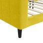 vidaXL Tagesbett Gelb 100x200 cm Samt vidaXL Tagesbett Gelb 100x200 cm Samt
