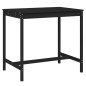 vidaXL Gartentisch Schwarz 121x82,5x110 cm Massivholz Kiefer vidaXL Gartentisch Schwarz 121x82,5x110 cm Massivholz Kiefer