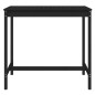 vidaXL Gartentisch Schwarz 121x82,5x110 cm Massivholz Kiefer vidaXL Gartentisch Schwarz 121x82,5x110 cm Massivholz Kiefer