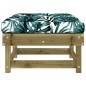 vidaXL Gartenhocker mit Kissen Kiefernholz Imprägniert vidaXL Gartenhocker mit Kissen Kiefernholz Imprägniert