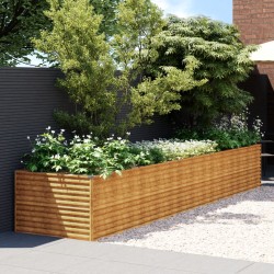 vidaXL Hochbeet 479x100x69 cm Cortenstahl