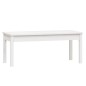 vidaXL Gartenbank Weiß 109x44x45 cm Massivholz Kiefer vidaXL Gartenbank Weiß 109x44x45 cm Massivholz Kiefer