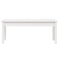 vidaXL Gartenbank Weiß 109x44x45 cm Massivholz Kiefer vidaXL Gartenbank Weiß 109x44x45 cm Massivholz Kiefer