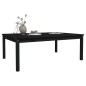 vidaXL Gartentisch Schwarz 121x82,5x45 cm Massivholz Kiefer vidaXL Gartentisch Schwarz 121x82,5x45 cm Massivholz Kiefer