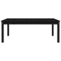 vidaXL Gartentisch Schwarz 121x82,5x45 cm Massivholz Kiefer vidaXL Gartentisch Schwarz 121x82,5x45 cm Massivholz Kiefer