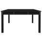 vidaXL Gartentisch Schwarz 121x82,5x45 cm Massivholz Kiefer vidaXL Gartentisch Schwarz 121x82,5x45 cm Massivholz Kiefer